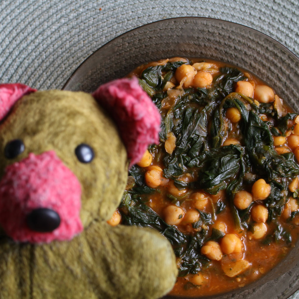  Garbanzos con espinacas